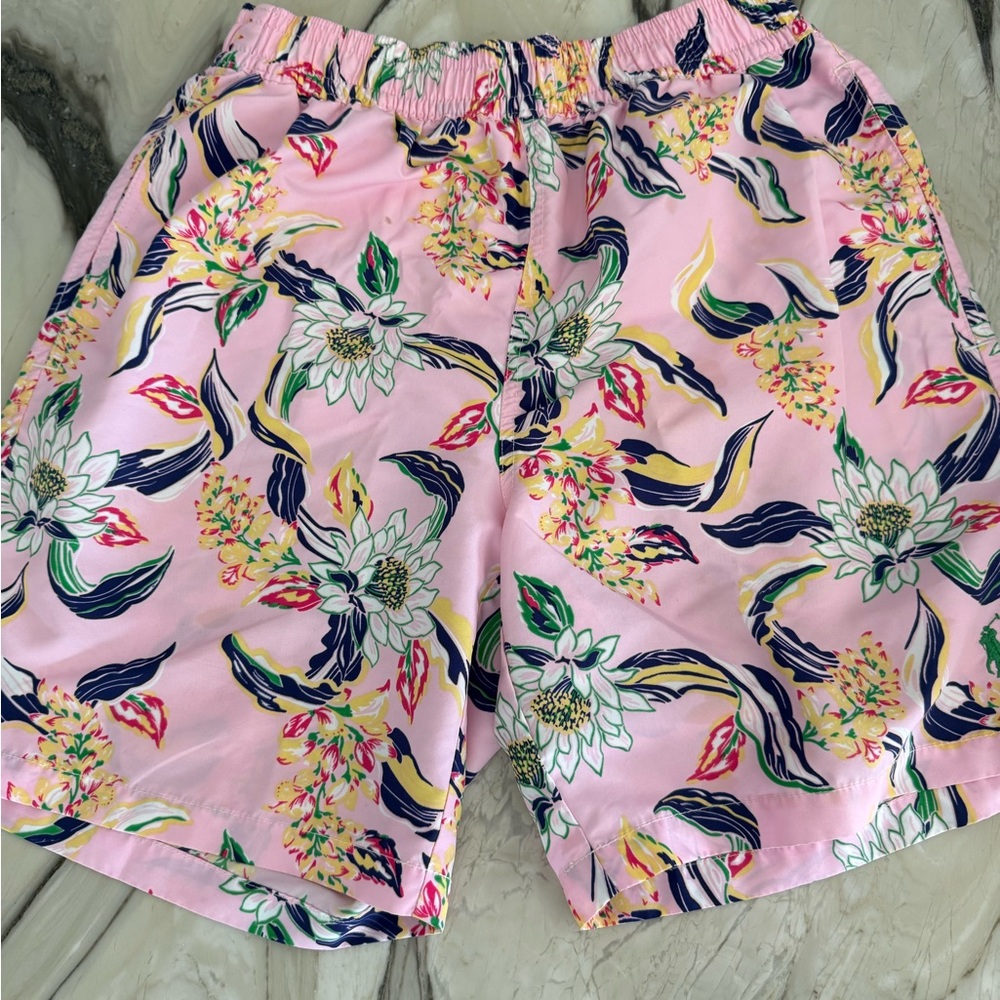 Polo Ralph Lauren Men’s Pink Floral Swim Trunks